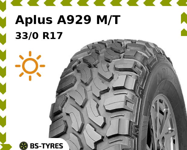 

Летние шины Aplus, A929 M/T 33/0 R17 120Q