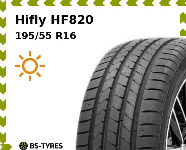 

Летние шины Hifly, HF820 195/55 R16 91V