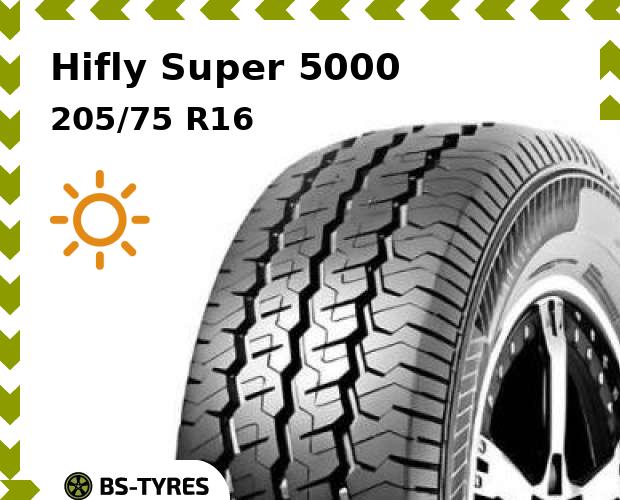 

Летние шины Hifly, Super 5000 205/75 R16C 110/108R