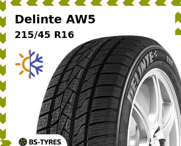 

Всесезонные шины Delinte, AW5 215/45 R16 90V