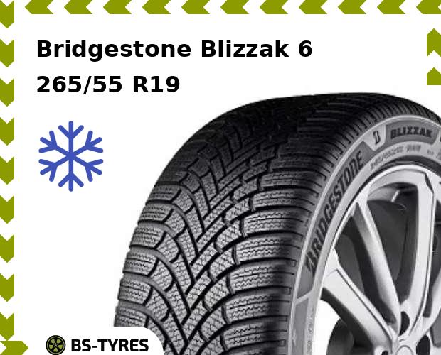

Зимние шины Bridgestone, Blizzak 6 Enliten 265/55 R19 109W