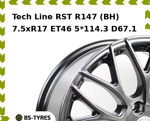 

Колесный диск Tech Line, Tech-line RST R147 (BH) 7.5xR17 ET46 5*114.3 D67.1