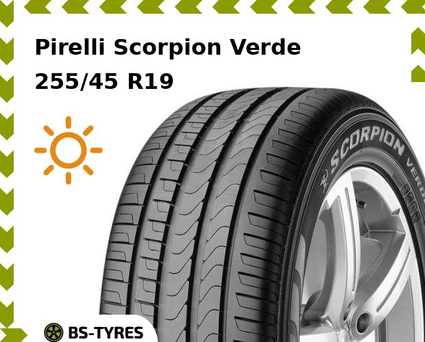 

Летние шины Pirelli, Scorpion Verde 255/45 R19 100V