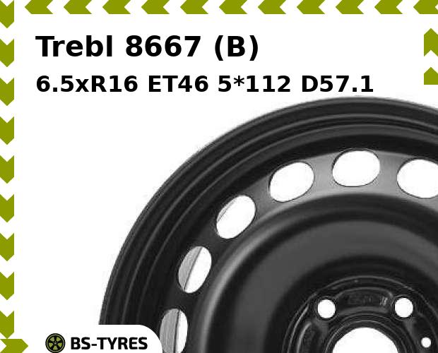 

Колесный диск Trebl, 8667 (B) 6.5xR16 ET46 5*112 D57.1