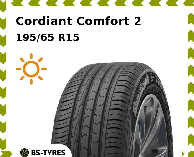 

Летние шины Cordiant, Comfort 2 195/65 R15 95H