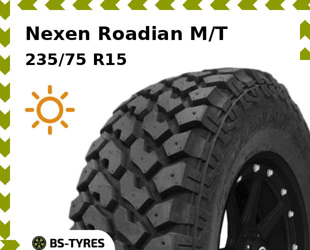 

Летние шины Nexen, Roadian M/T 235/75 R15C 104/101Q