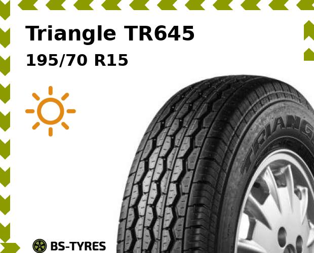 

Летние шины Triangle, TR645 195/70 R15C 104/102R
