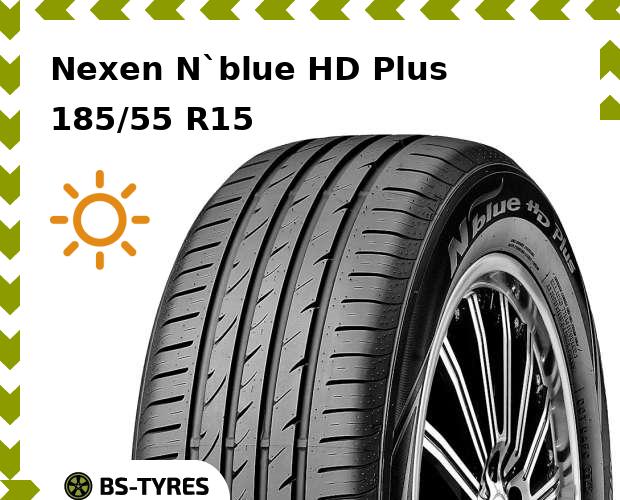 

Летние шины Nexen, N`blue HD Plus 185/55 R15 82V