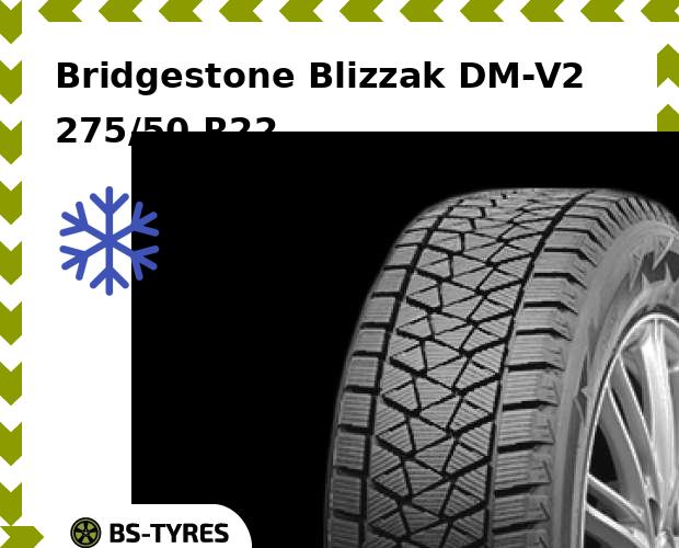 

Зимние шины Bridgestone, Blizzak DM-V2 275/50 R22 111T