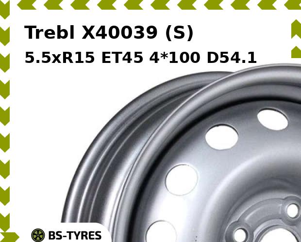 

Колесный диск Trebl, X40039 (S) 5.5xR15 ET45 4*100 D54.1
