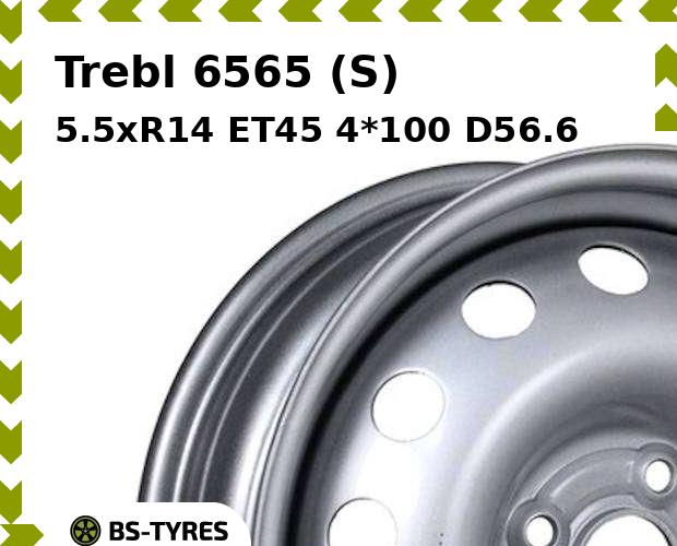 

Колесный диск Trebl, 6565 (S) 5.5xR14 ET45 4*100 D56.6