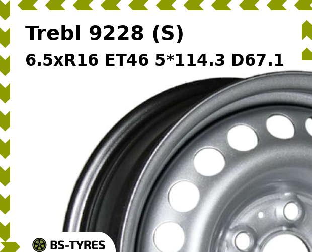 

Колесный диск Trebl, 9228 (S) 6.5xR16 ET46 5*114.3 D67.1