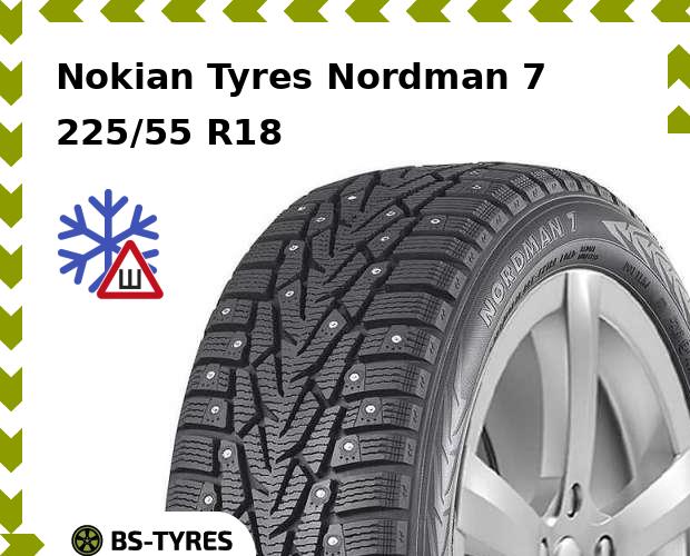 

Зимние шины Nokian Tyres, Nordman 7 SUV 225/55 R18 102T