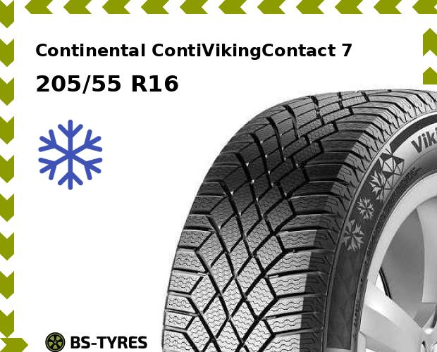 

Зимние шины Continental, ContiVikingContact 7 205/55 R16 94T