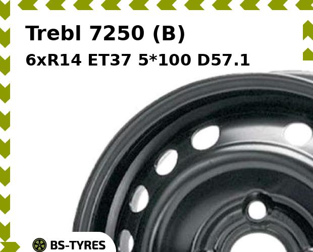 

Колесный диск Trebl, 7250 (B) 6xR14 ET37 5*100 D57.1