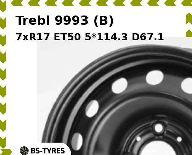 

Колесный диск Trebl, 9993 (B) 7xR17 ET50 5*114.3 D67.1