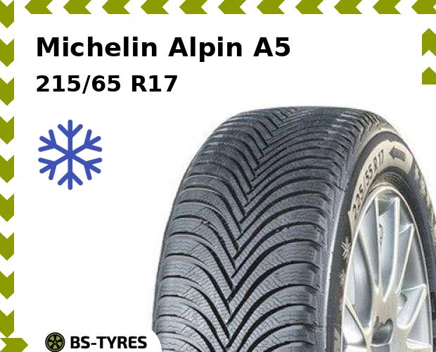 

Зимние шины Michelin, Alpin A5 215/65 R17 99H