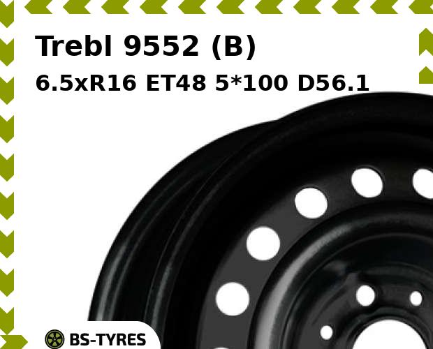 

Колесный диск Trebl, 9552 (B) 6.5xR16 ET48 5*100 D56.1