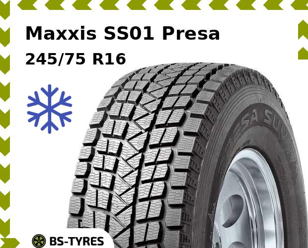 

Зимние шины Maxxis, SS01 Presa SUV 245/75 R16 111Q