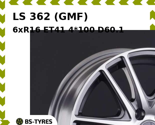 

Колесный диск LS, 362 (GMF) 6xR16 ET41 4*100 D60.1
