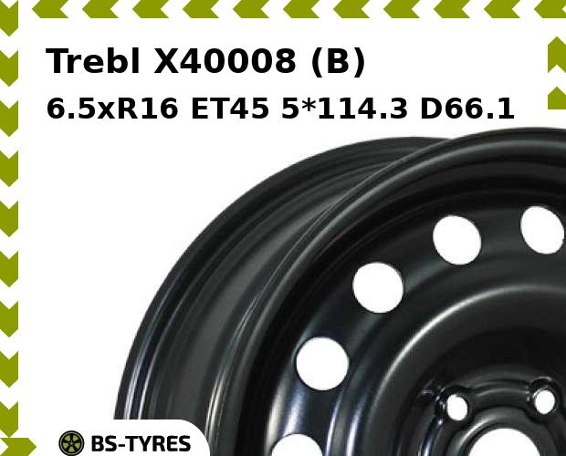 

Колесный диск Trebl, X40008 (B) 6.5xR16 ET45 5*114.3 D66.1