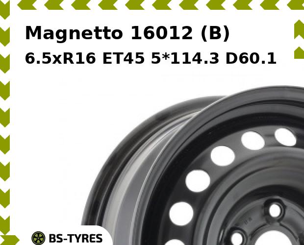 

Колесный диск Magnetto, 16012 (B) 6.5xR16 ET45 5*114.3 D60.1