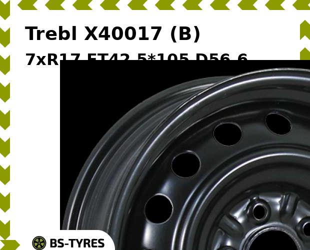 

Колесный диск Trebl, X40017 (B) 7xR17 ET42 5*105 D56.6