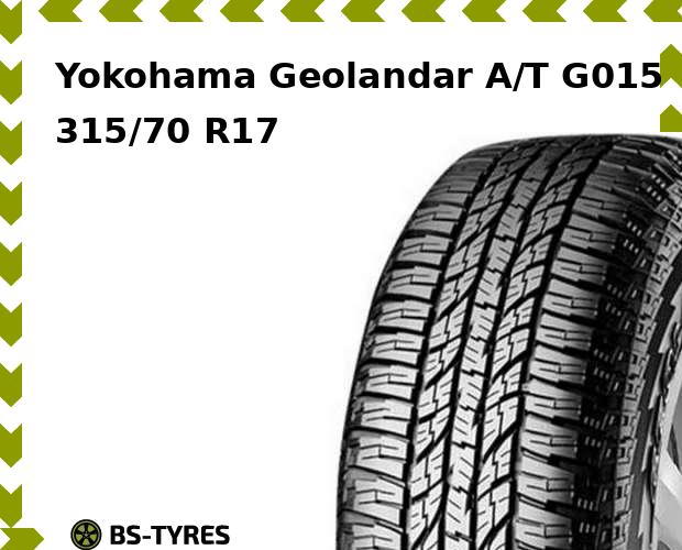 

Летние шины Yokohama, Geolandar A/T G015 315/70 R17C 121/118S