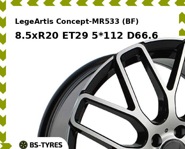

Колесный диск LegeArtis, Concept-MR533 (BF) 8.5xR20 ET29 5*112 D66.6