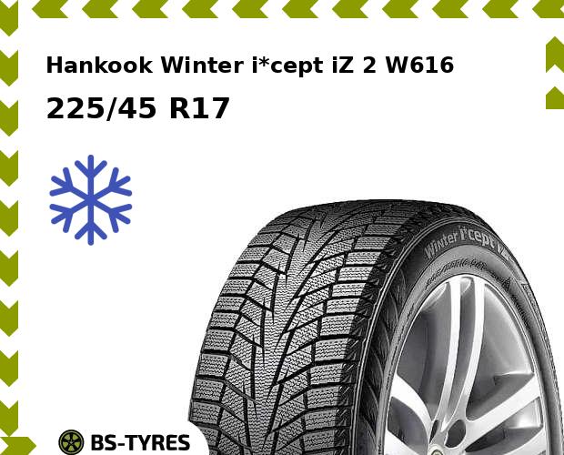 

Зимние шины Hankook, Winter i*Cept iZ 2 W616 225/45 R17 94T