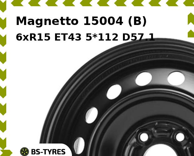 

Колесный диск Magnetto, 15004 (B) 6xR15 ET43 5*112 D57.1