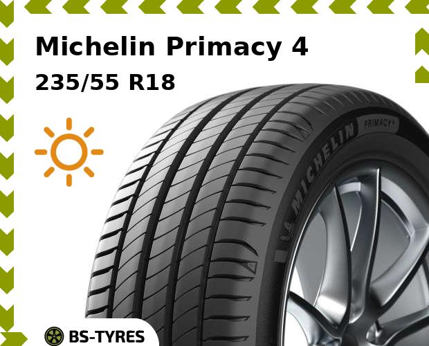

Летние шины Michelin, Primacy 4 235/55 R18 100V