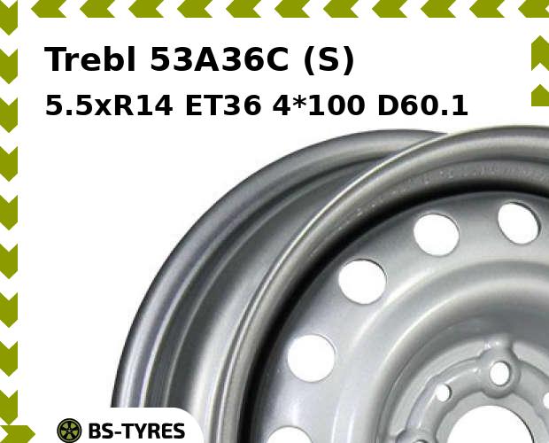 

Колесный диск Trebl, 53A36C (S) 5.5xR14 ET36 4*100 D60.1
