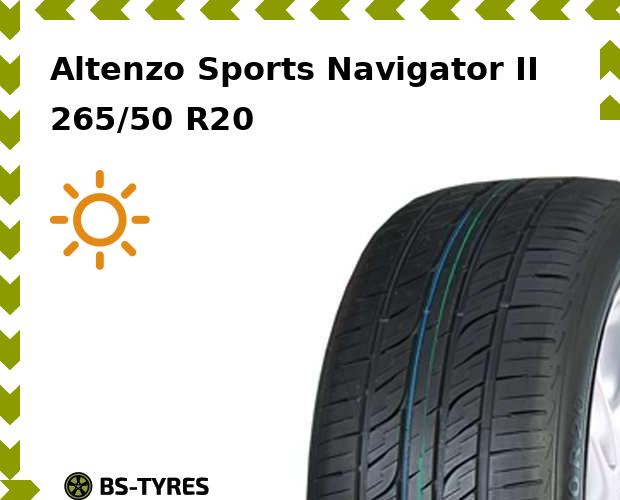 

Летние шины Altenzo, Sports Navigator II 265/50 R20 111V