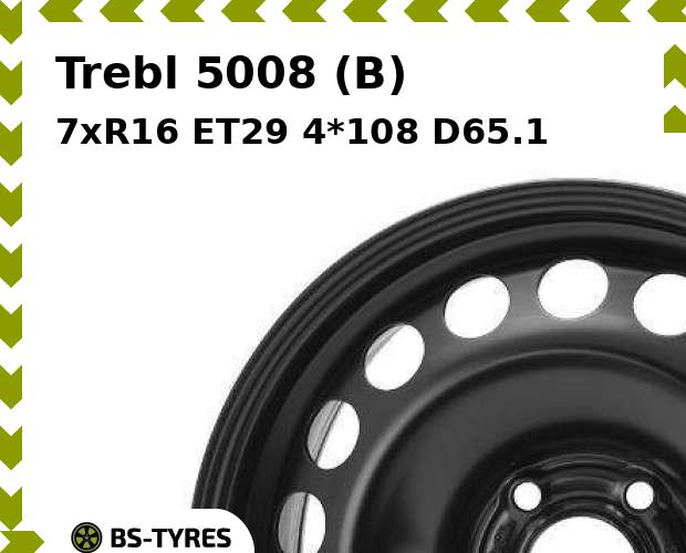 

Колесный диск Trebl, 5008 (B) 7xR16 ET29 4*108 D65.1