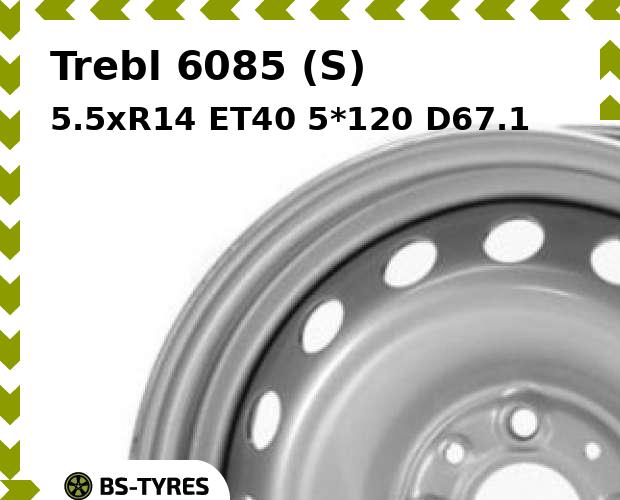 

Колесный диск Trebl, 6085 (S) 5.5xR14 ET40 5*120 D67.1