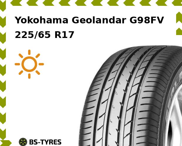 

Летние шины Yokohama, Geolandar G98FV 225/65 R17 102V
