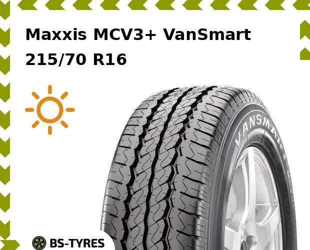 

Летние шины Maxxis, MCV3+ VanSmart 215/70 R16C 108/106T