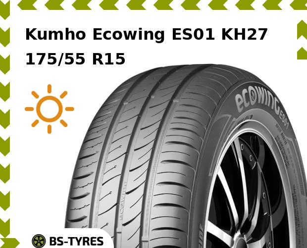 

Летние шины Kumho, Ecowing ES01 KH27 175/55 R15 77T