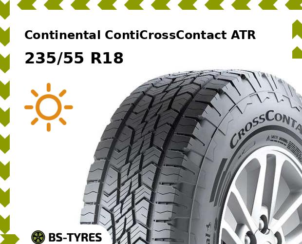 

Летние шины Continental, ContiCrossContact ATR 235/55 R18 100V
