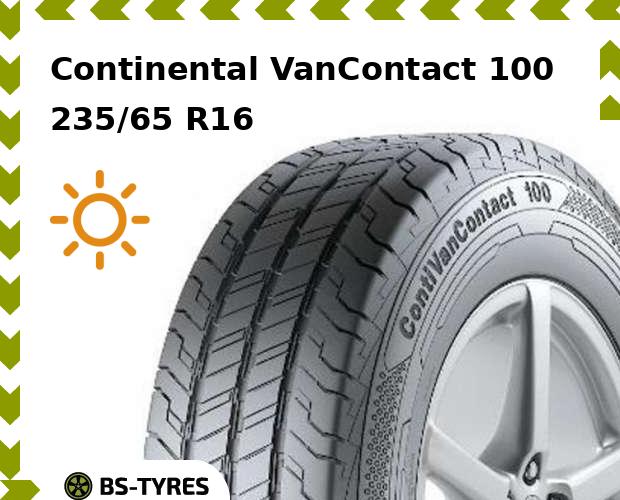 

Летние шины Continental, VanContact 100 235/65 R16C 115/113R