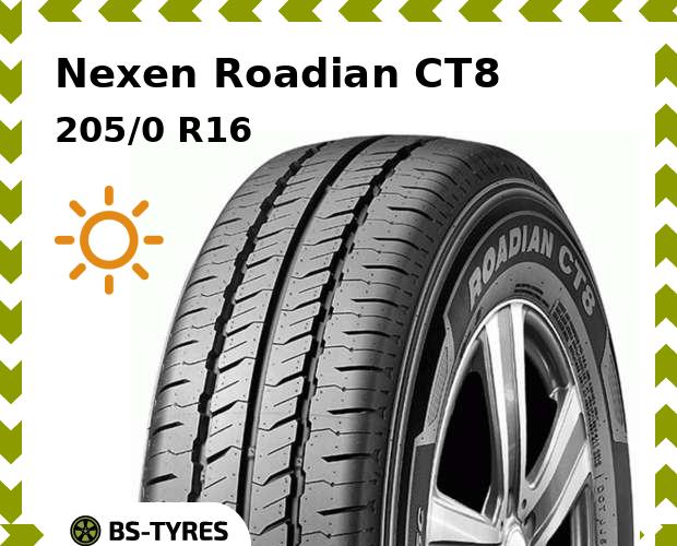 

Летние шины Nexen, Roadian CT8 205/0 R16C 110/108S