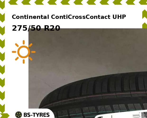 

Летние шины Continental, ContiCrossContact UHP MO 275/50 R20 109W