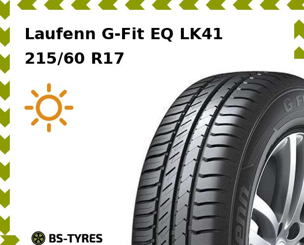 

Летние шины Laufenn, G-Fit EQ LK41 215/60 R17 96H