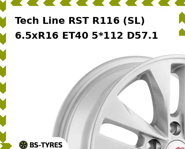 

Колесный диск Tech Line, Tech-line RST R116 (SL) 6.5xR16 ET40 5*112 D57.1