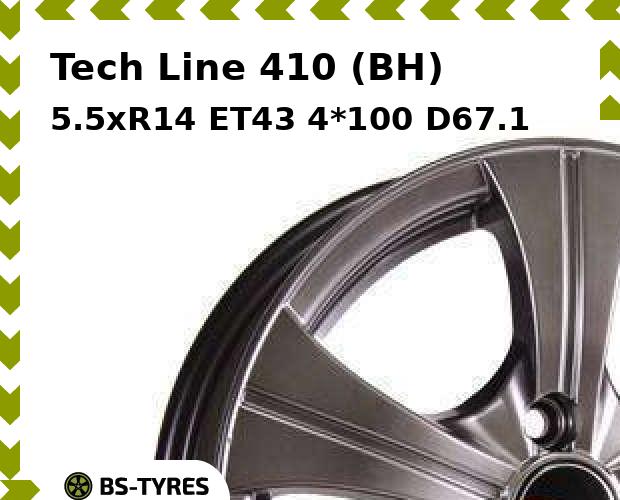 

Колесный диск Tech Line, Tech-line 410 (BH) 5.5xR14 ET43 4*100 D67.1