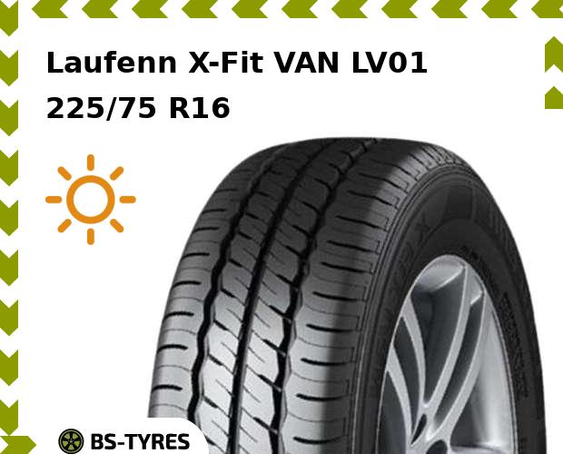

Летние шины Laufenn, X-Fit VAN LV01 225/75 R16C 121/120R