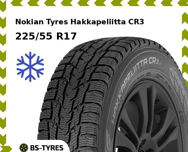 

Зимние шины Nokian Tyres, Hakkapeliitta CR3 225/55 R17C 109/107R