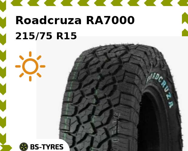 

Летние шины Roadcruza, RA7000 215/75 R15 100S
