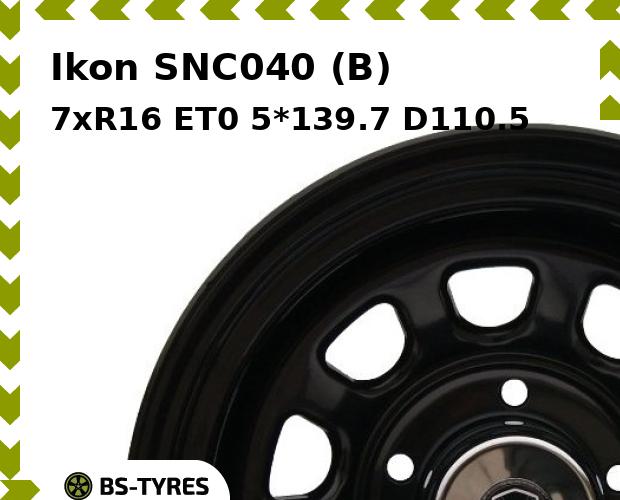 

Колесный диск Ikon, SNC040 (B) 7xR16 ET0 5*139.7 D110.5